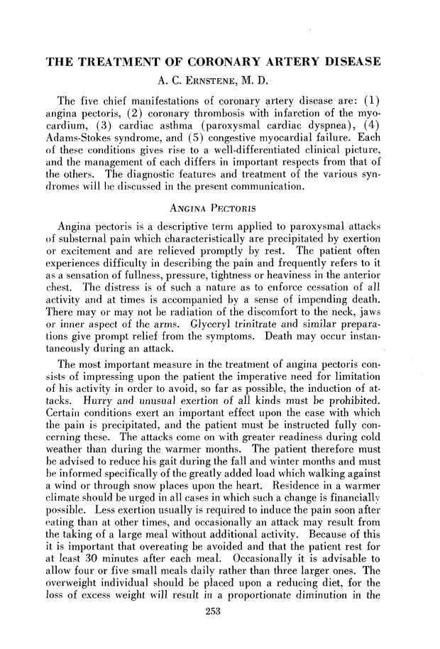 The Treatment of Coronary Artery Disease Cleveland Clinic Journal of