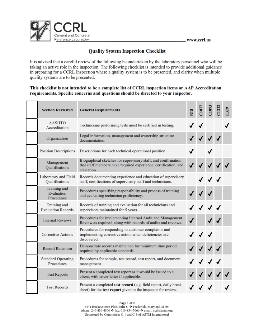 Reinforced Concrete Inspection Checklist vrogue.co