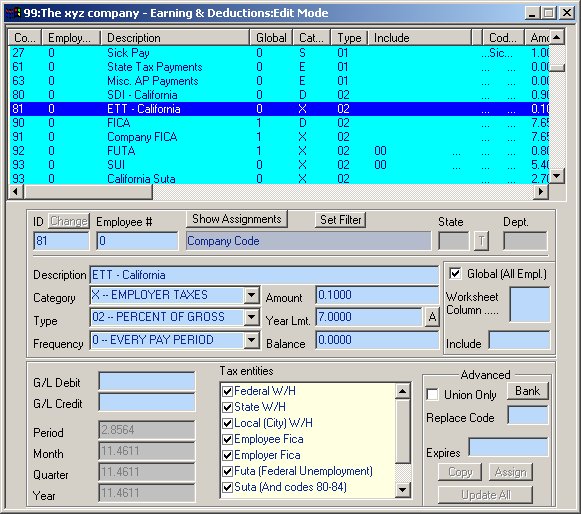 Defining the California SDI AND ETT Codes
