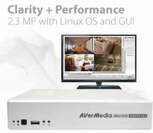 4 Channel Pure IP Linux NVR | AVerMedia AVerDigi Pure IP NVR
