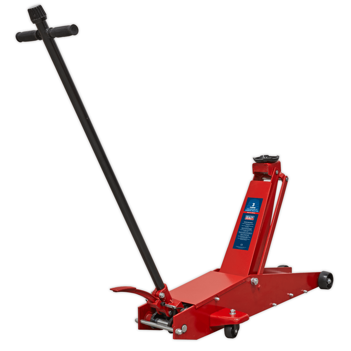 Sealey 3000HLC Trolley Jack 3tonne Long Reach High Lift Commercial