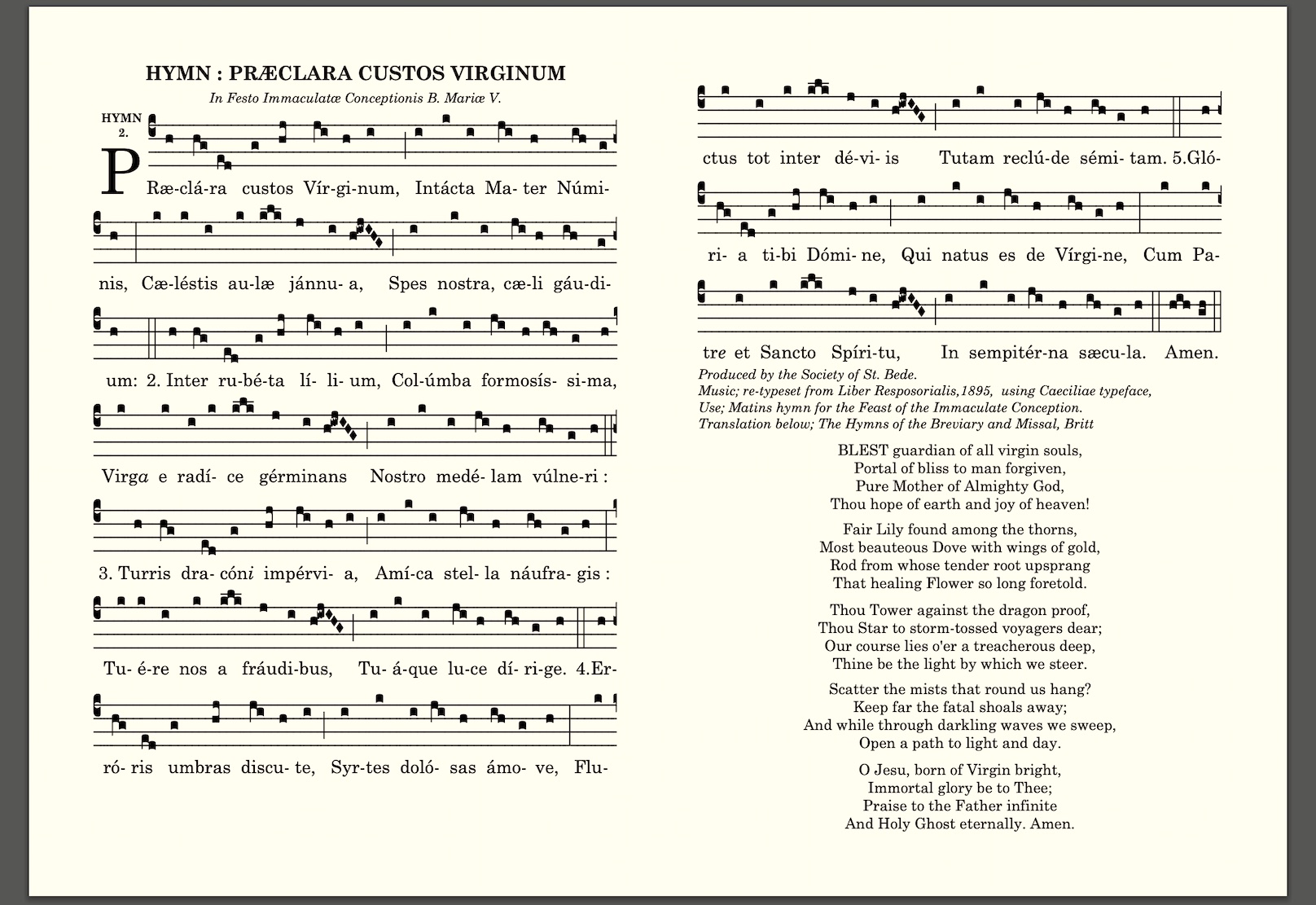 Society Of Saint Bede Free Liturgical Resources