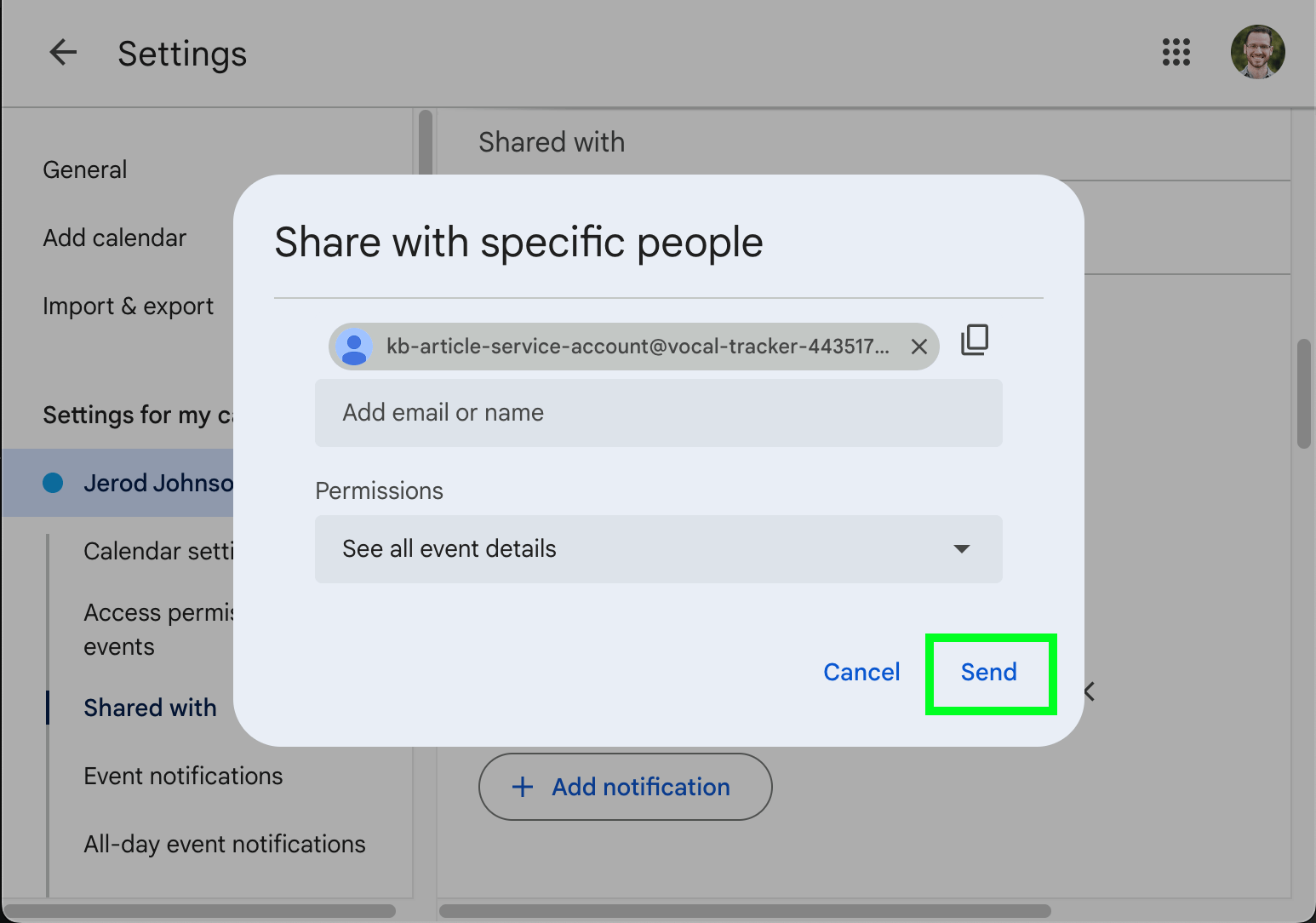 How to Access Google Calendar Information with a Service Account