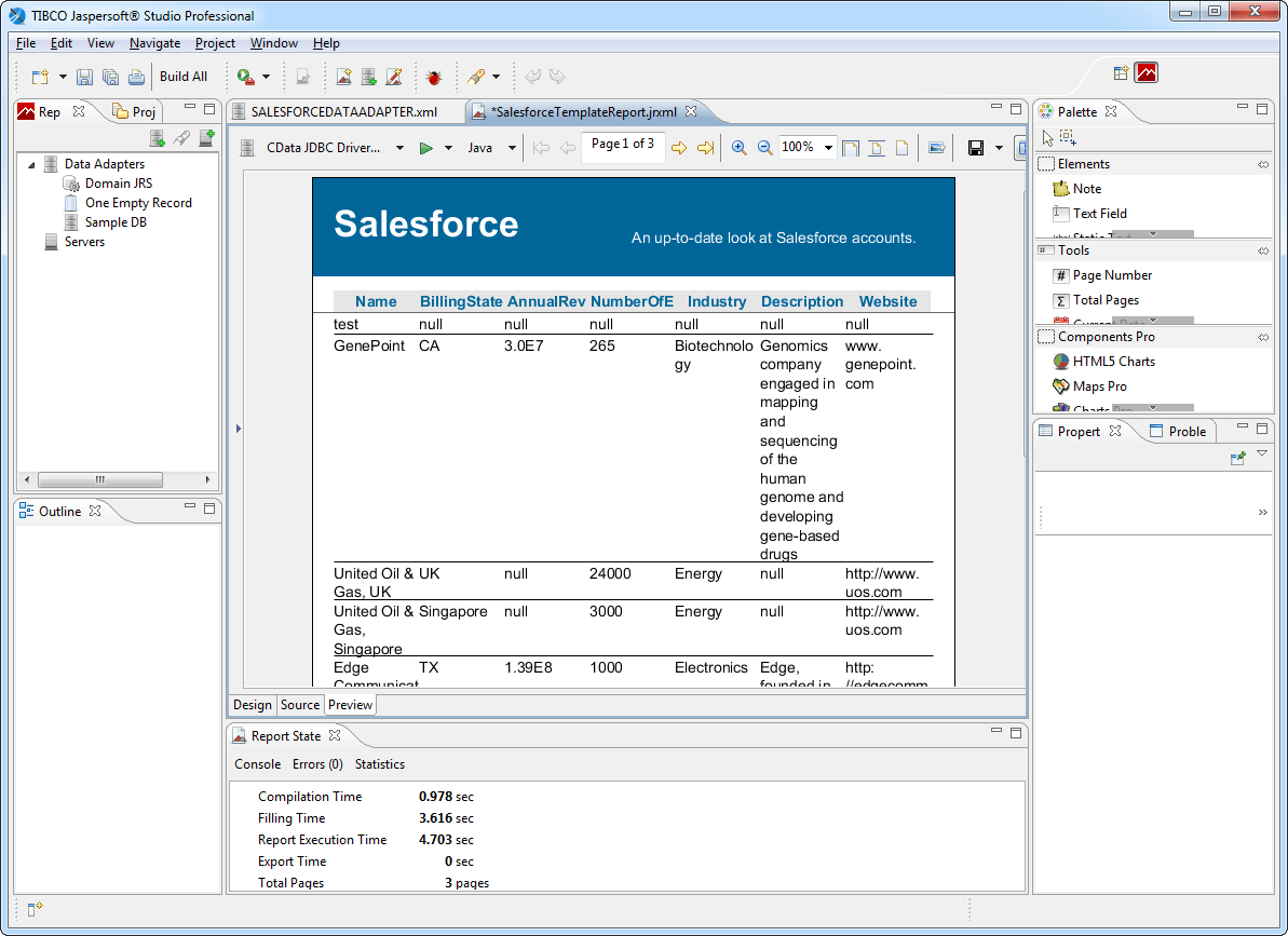 Connect to SQL Server Data in Jaspersoft Studio