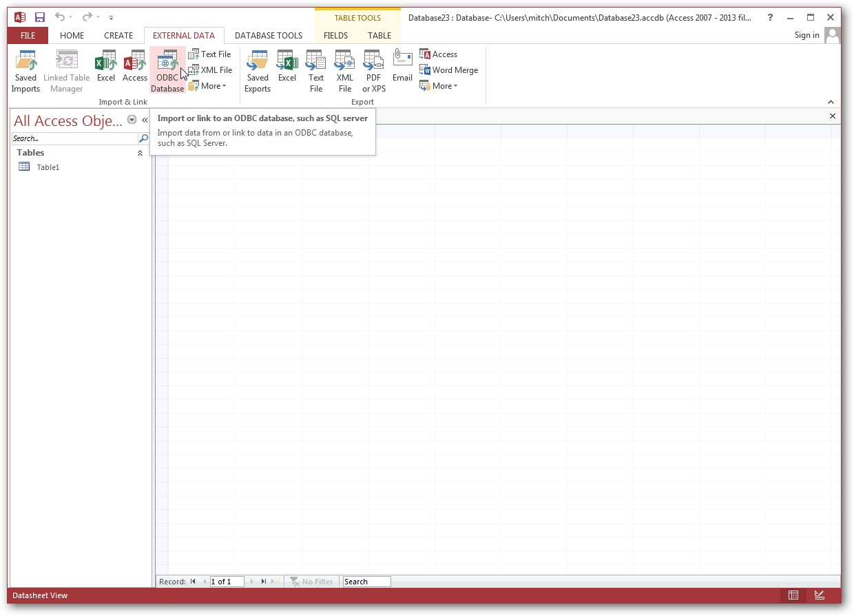 Ms Access Sql Server Linked Tables Elcho Table