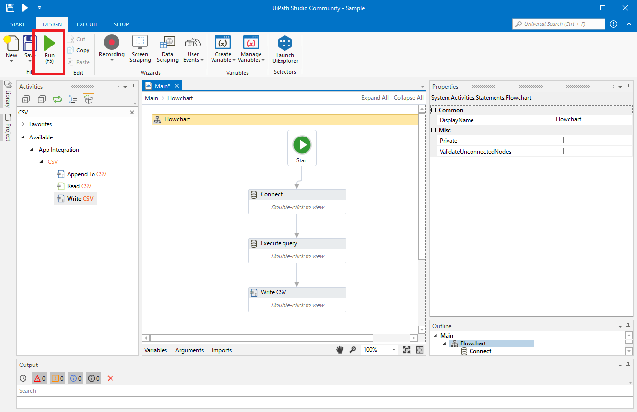 How to create an RPA flow for Microsoft Exchange Data in UiPath Studio