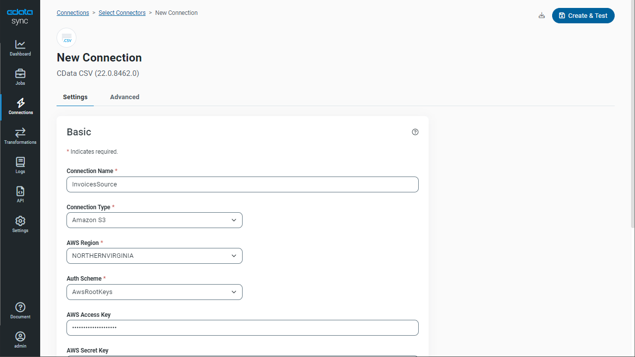 Replicate Data from Multiple Files in an Amazon S3 Bucket Using CData Sync