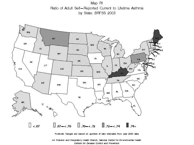 Interactive heat map shows childhood asthma cases caused by air.