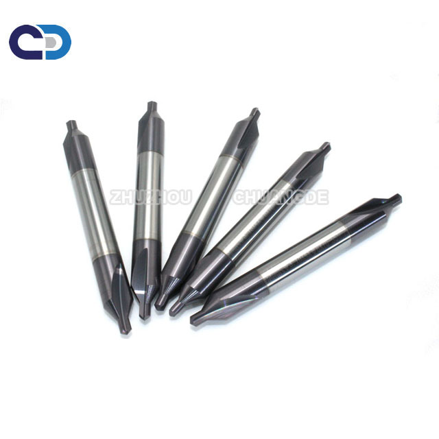 cnc Solid Carbide mills cuttings 60 Degree Center Drill