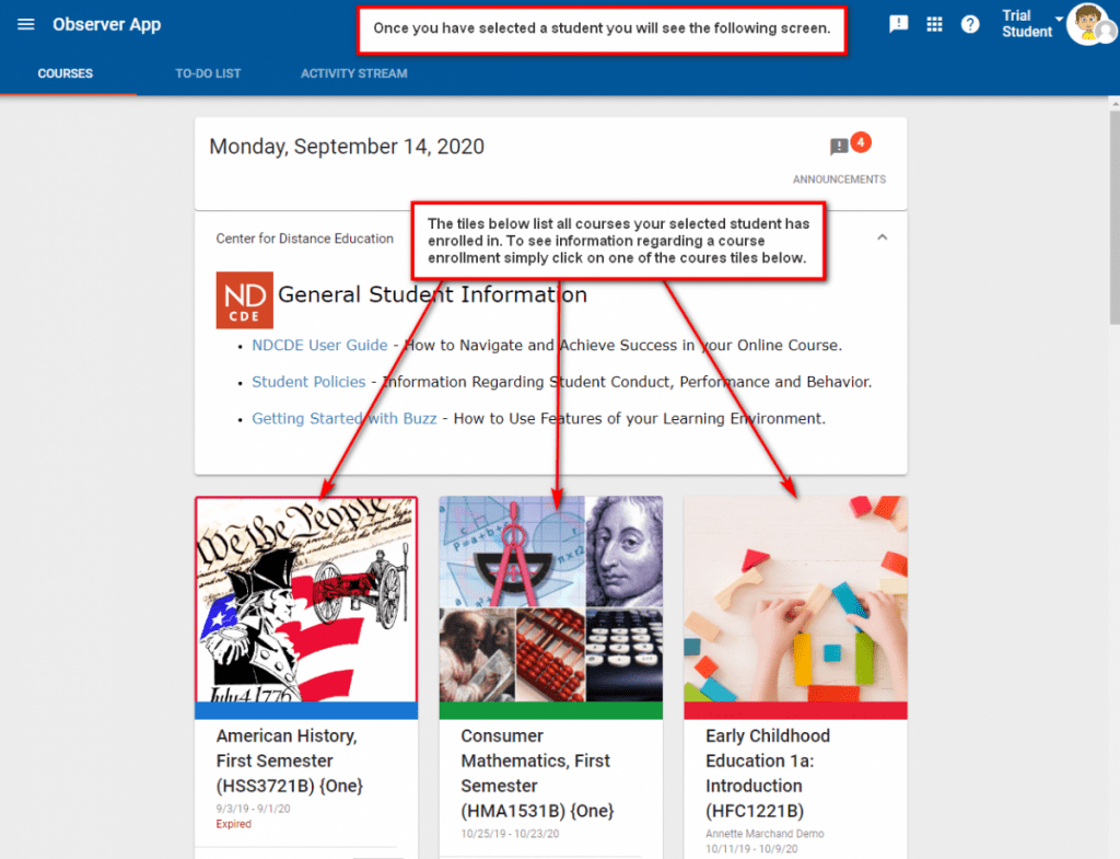 Observer Access Center for Distance Education, of North Dakota