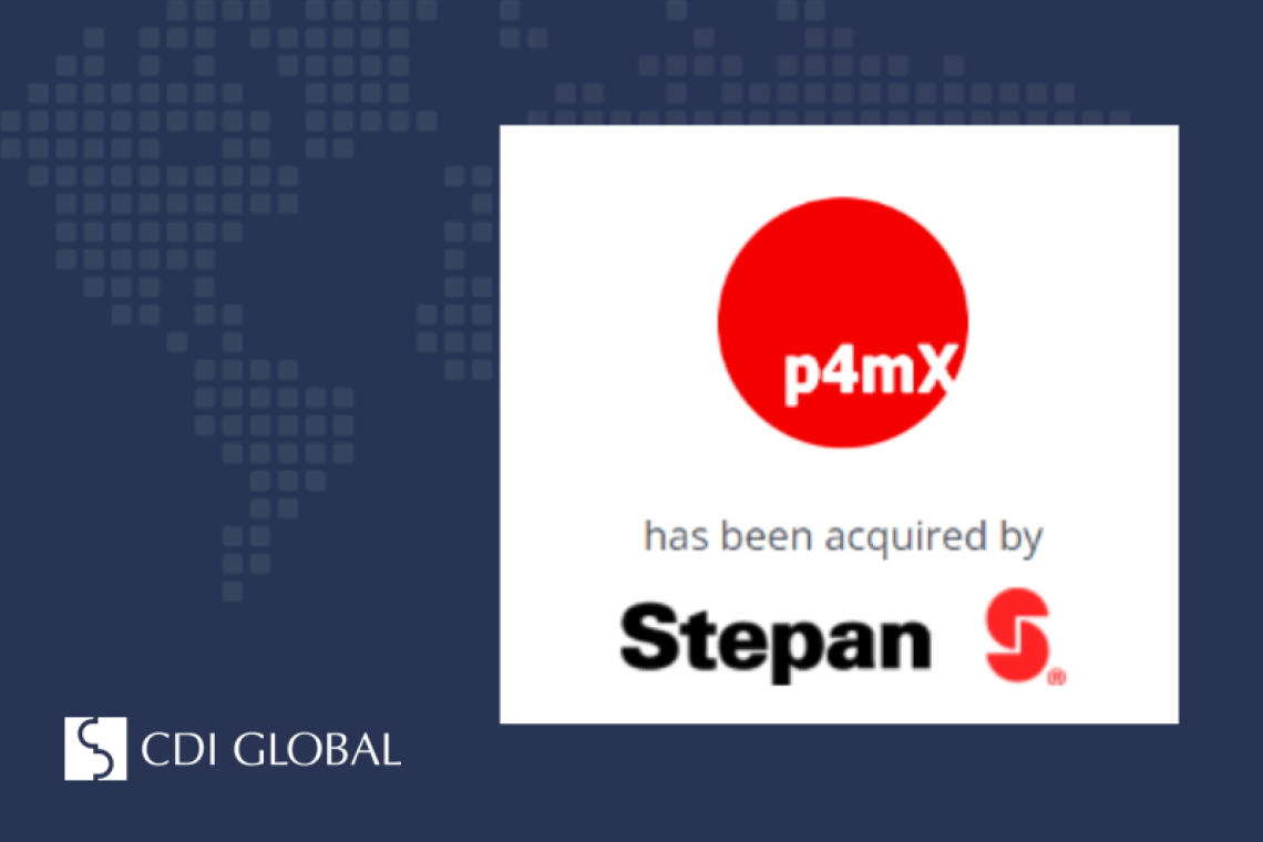 CDI Global Guides Successful Acquisition of PerformanX Specialty Chemicals, LLC by Stepan