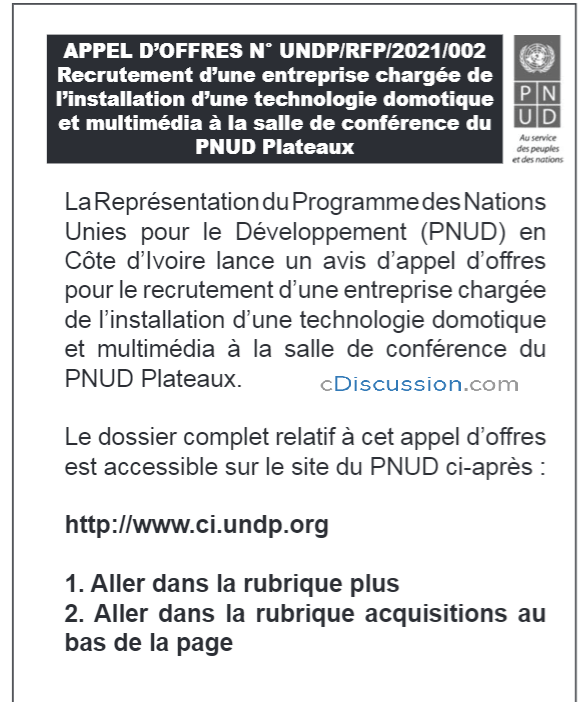Emploi et acquisitions Le PNUD au Niger Programme des.