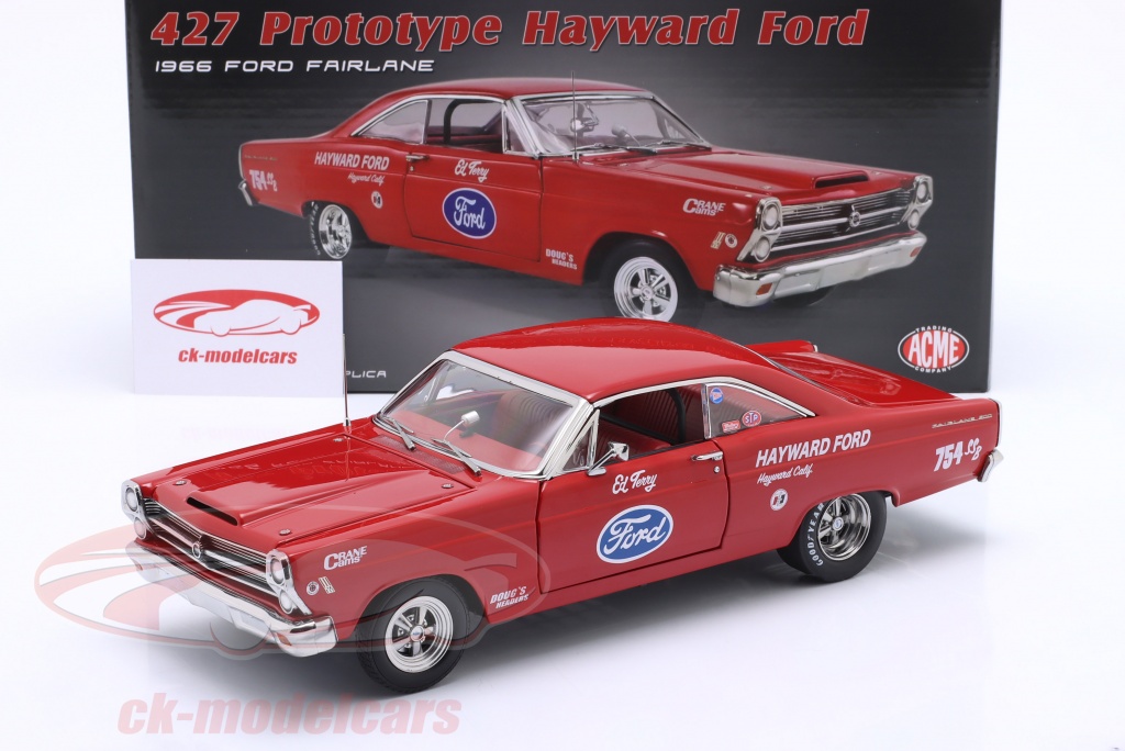 GMP 118 Ford Fairlane 427 Prototype Hayward Ford 1966 red 18974 model