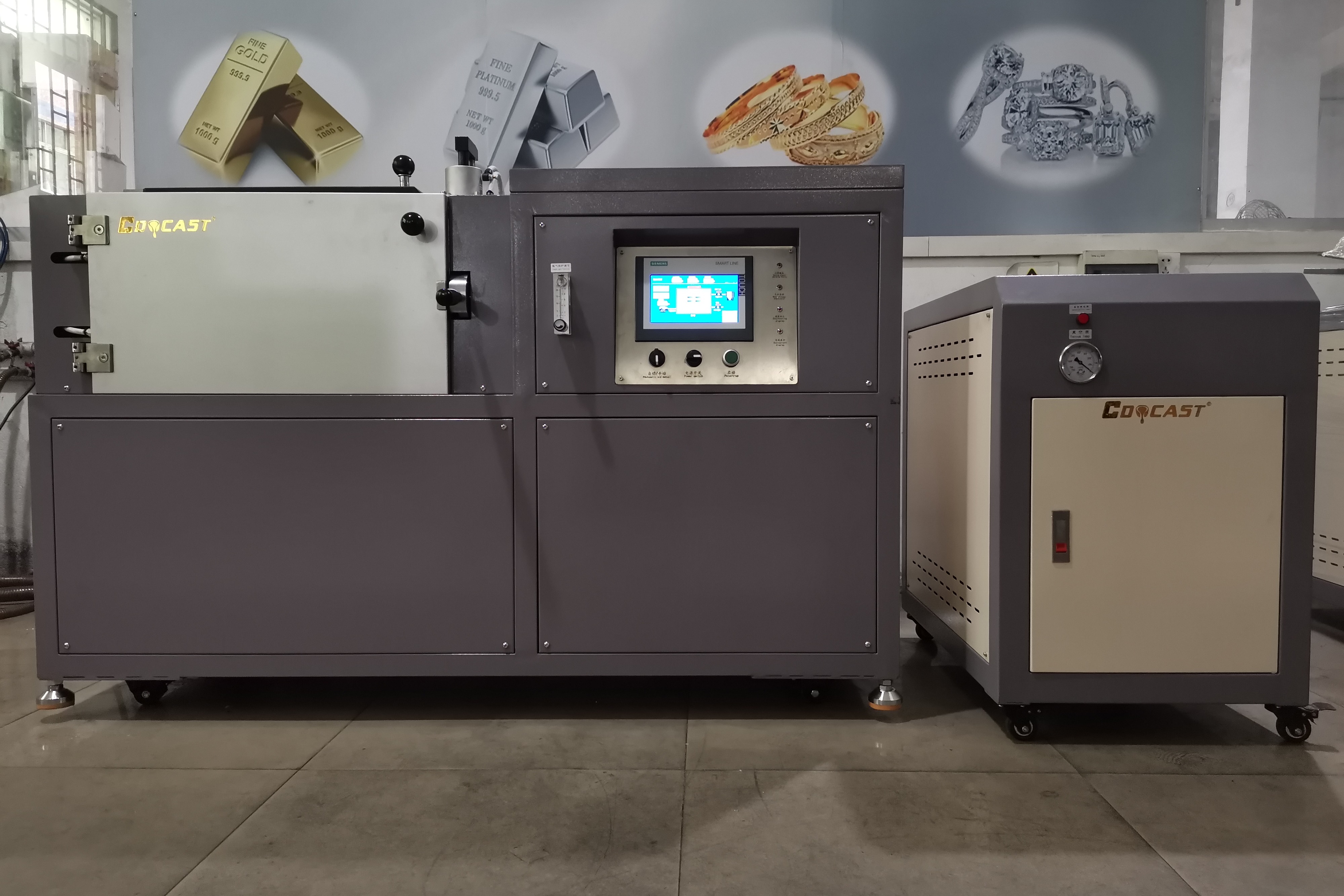 Gold Bullion Vacuum Casting Machine With Water Cooling System