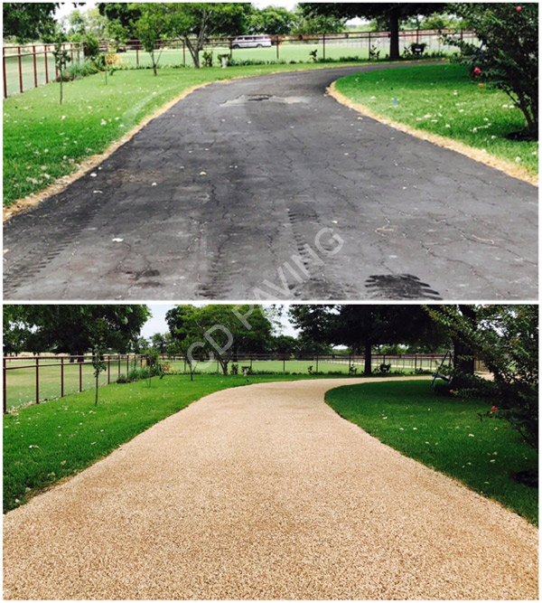 Chip Seal Residential Driveway CD PAVING & SEAL COATING
