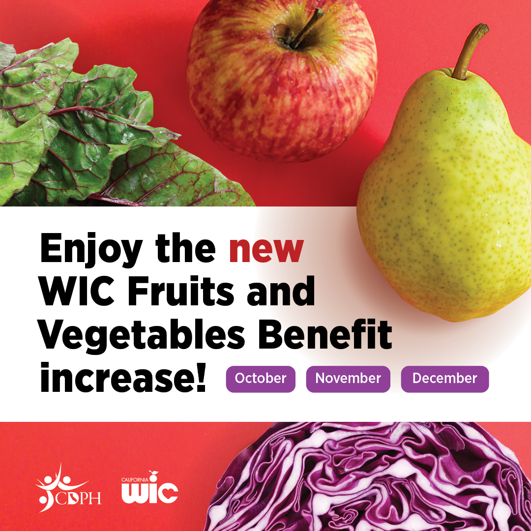 OctoberDecember WIC Benefit Increase 2021