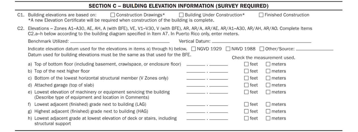 The Elevation Certificate