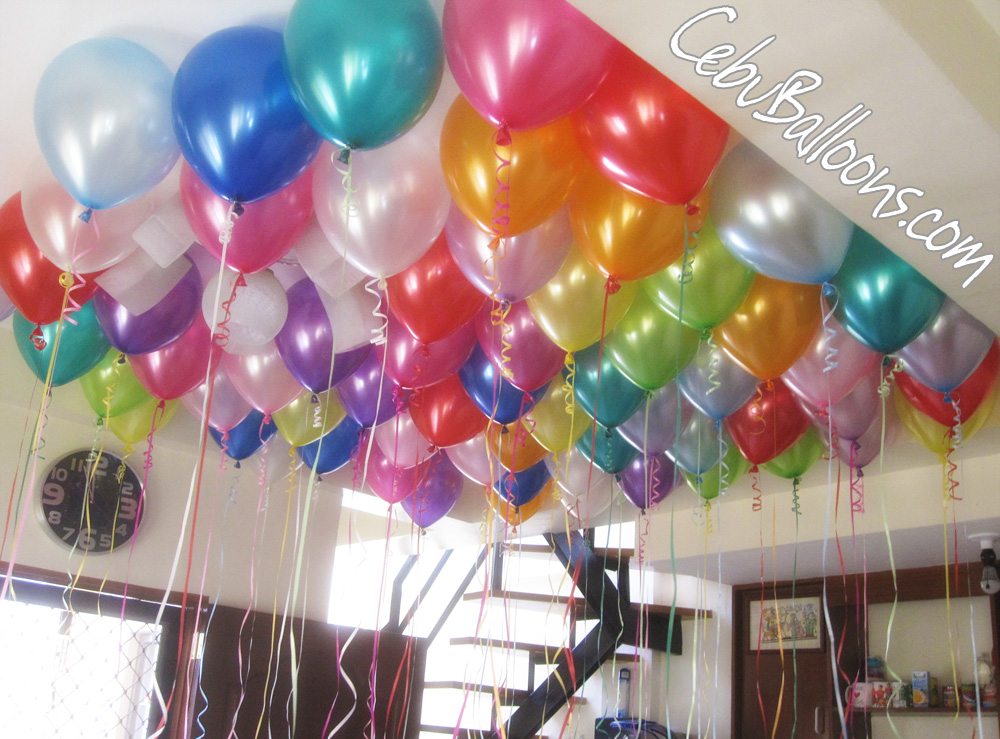 Colorful Flying Metallic Balloons Cebu Balloons and Party Supplies