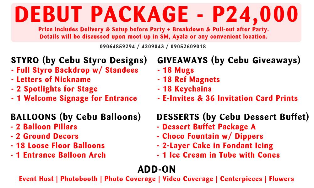 Debut (18th Birthday) Cebu Balloons and Party Supplies