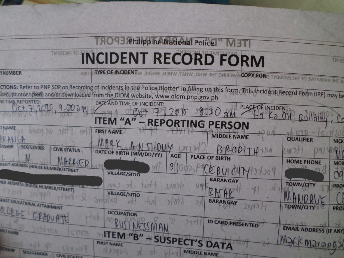 LungkabScrewdriver Modus A burglary incident at Our Store Cebu(01)