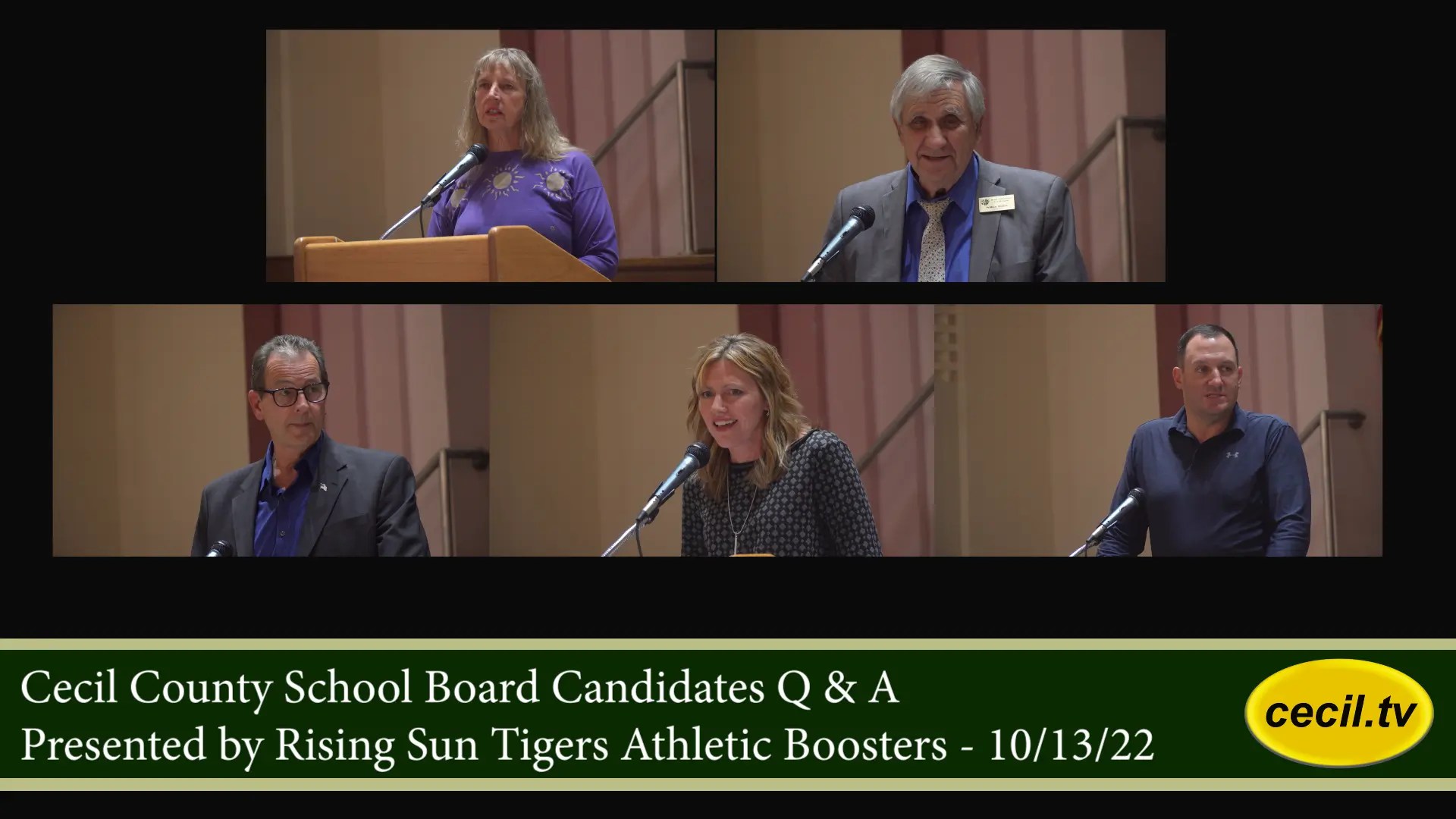 Cecil School Board Candidates Q & A Presented by Rising Sun Tigers