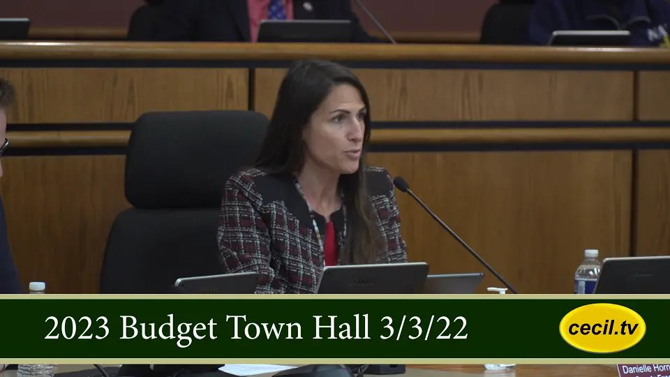 2023 Budget Town Hall Cecil TV