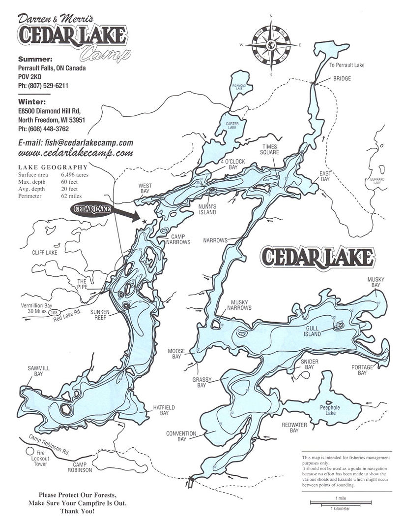 Ontario Fishing Camp World Class Cedar Lake Camp