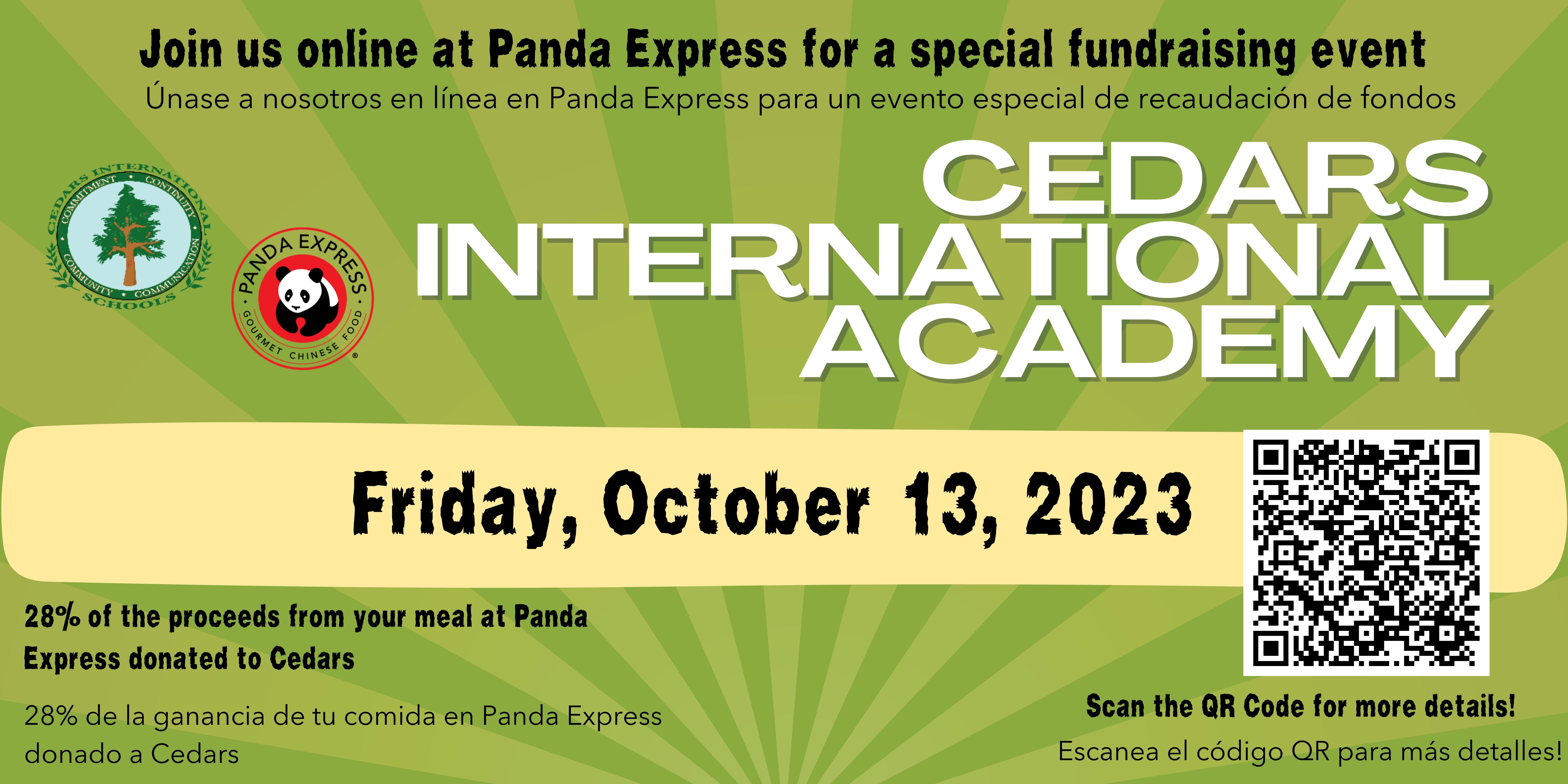 Panda Express Virtual Fundraisers For Cedars This Friday Cedars