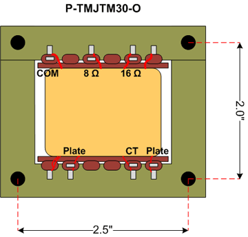 Transformer - Marshall, Output, 30 W, for JTM30 | CE Distribution