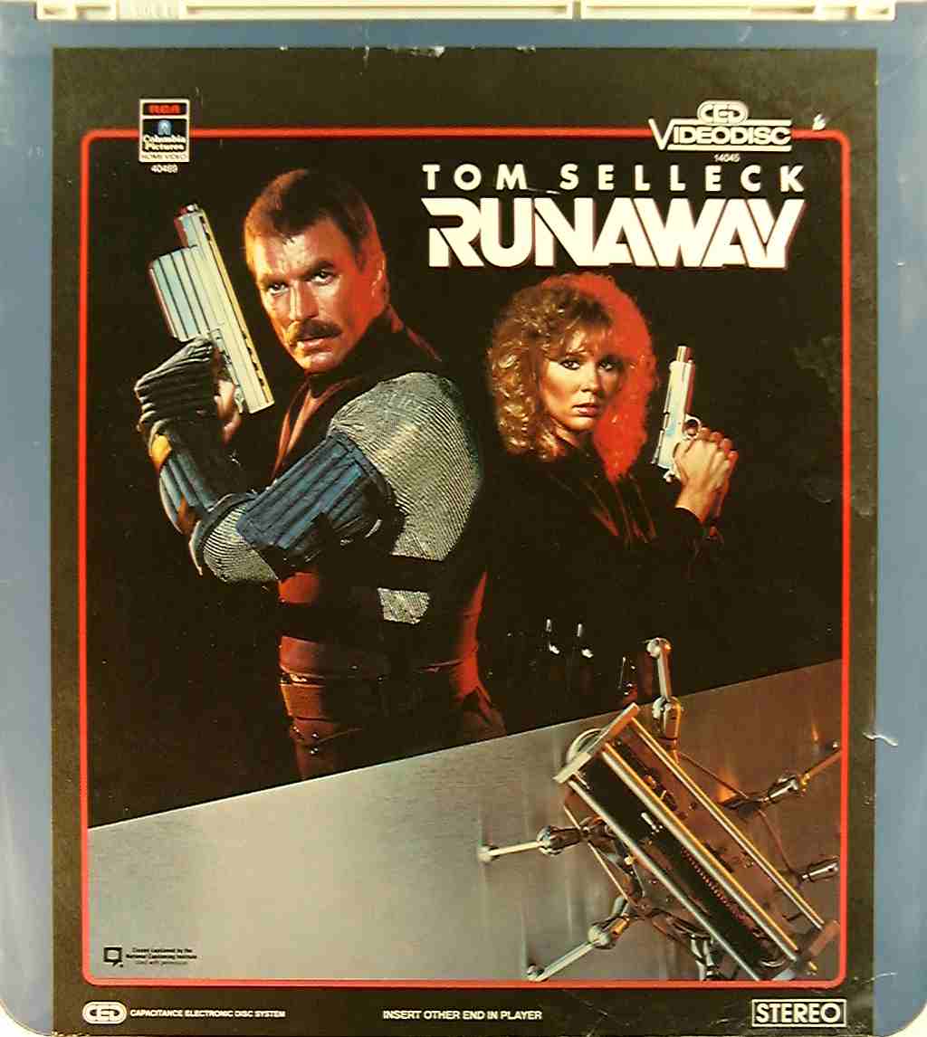 Runaway** {76476140458} U Side 1 CED Title Bluray DVD Movie