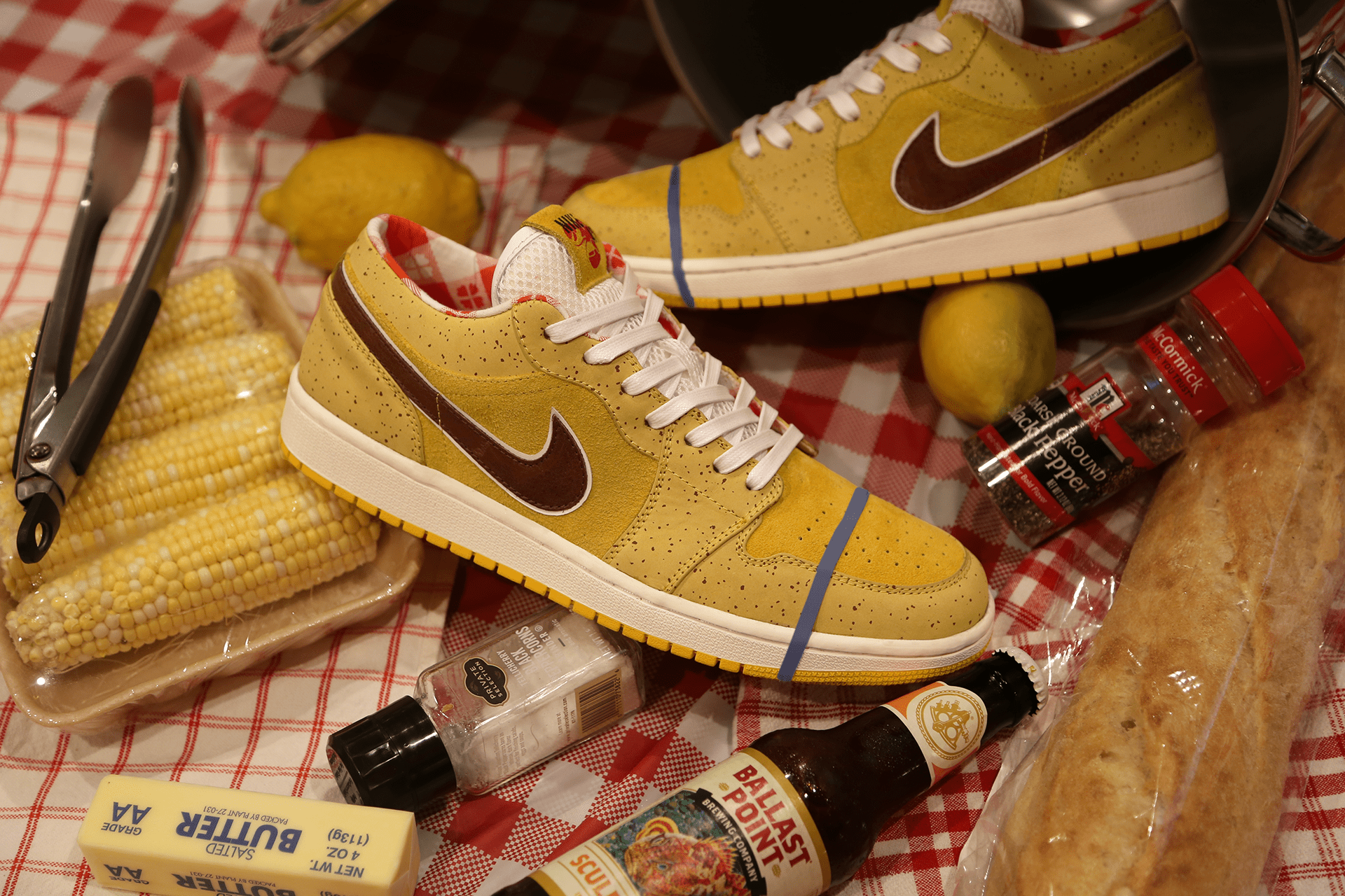 Yellow Lobster Air Jordan 1 Low Ceeze