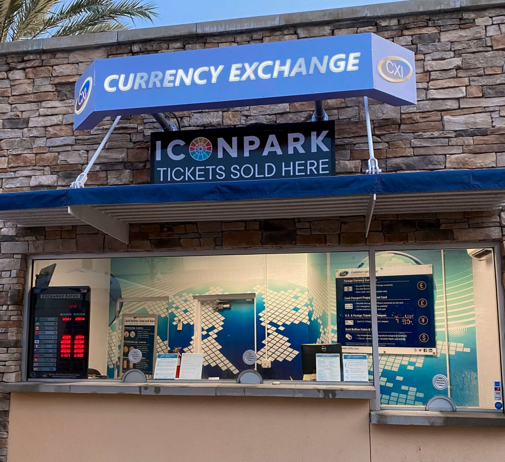 CXI ICON Park Currency Exchange in Orlando, FL Currency Exchange International, Corp.