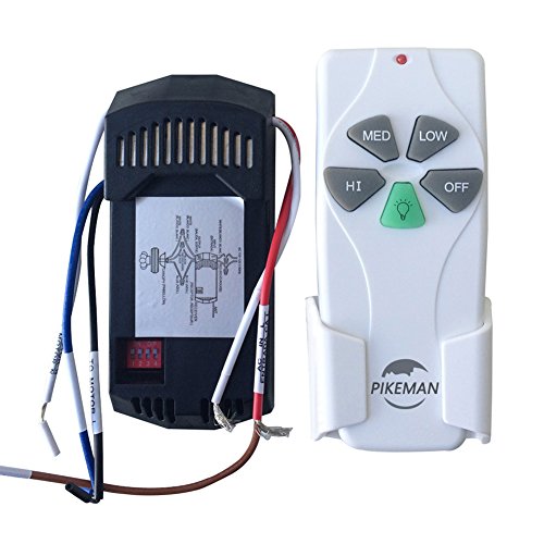 Universal Ceiling Fan Remote Control and Receiver Complete Kit replace