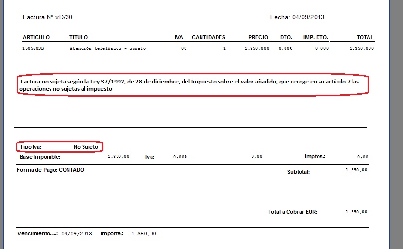 Gestión de Facturas a Canarias ( IGIC )