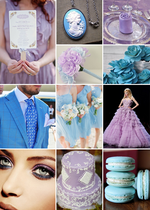 Lilac and Sky Blue Weddings
