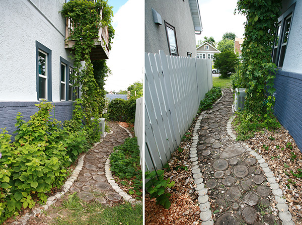 DIY Recycled Wood Slice Garden Pathway - Celebration Generation