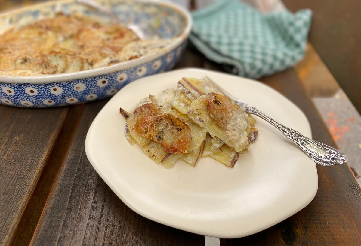 Scalloped Potatoes Cellar 503, an Oregon wine club