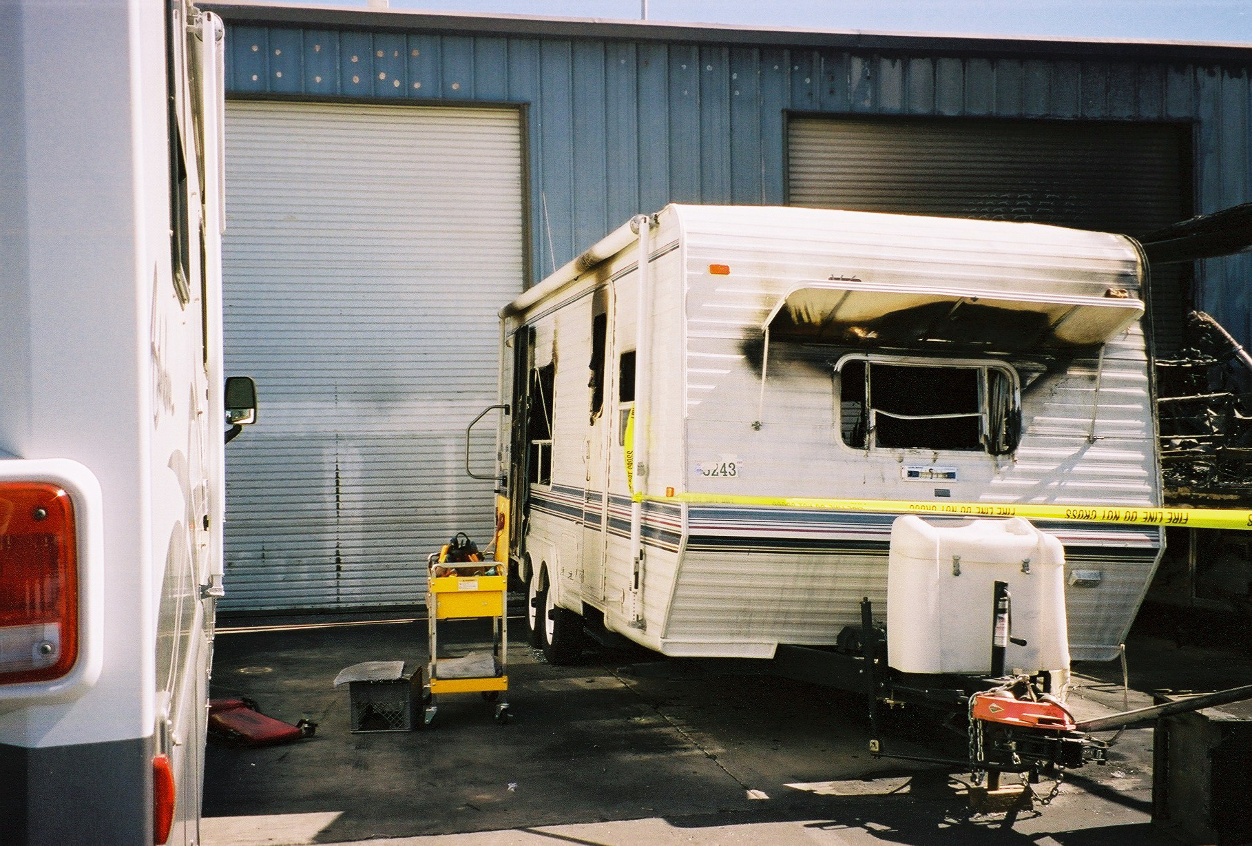 5thWheel Trailer Destroyed in Fire