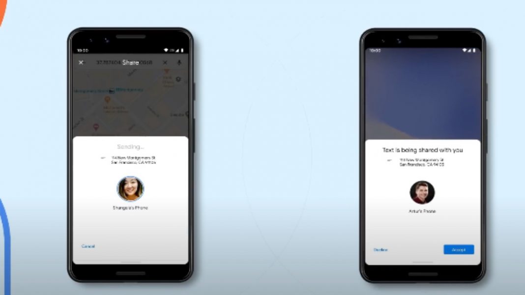 Android e Nerby Share si possono condividere le app senza