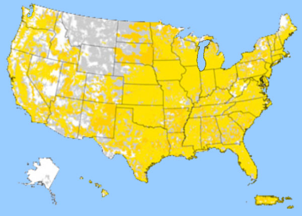 Sprint Wireless Coverage Map Sprint Coverage Maps