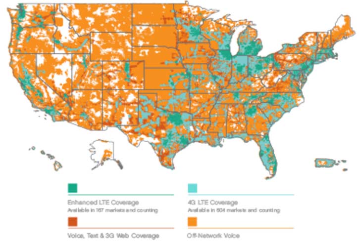 Cellular Prepaid Wireless Coverage Comparison