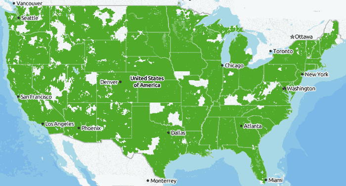 Cellular Tracfone Wireless Coverage