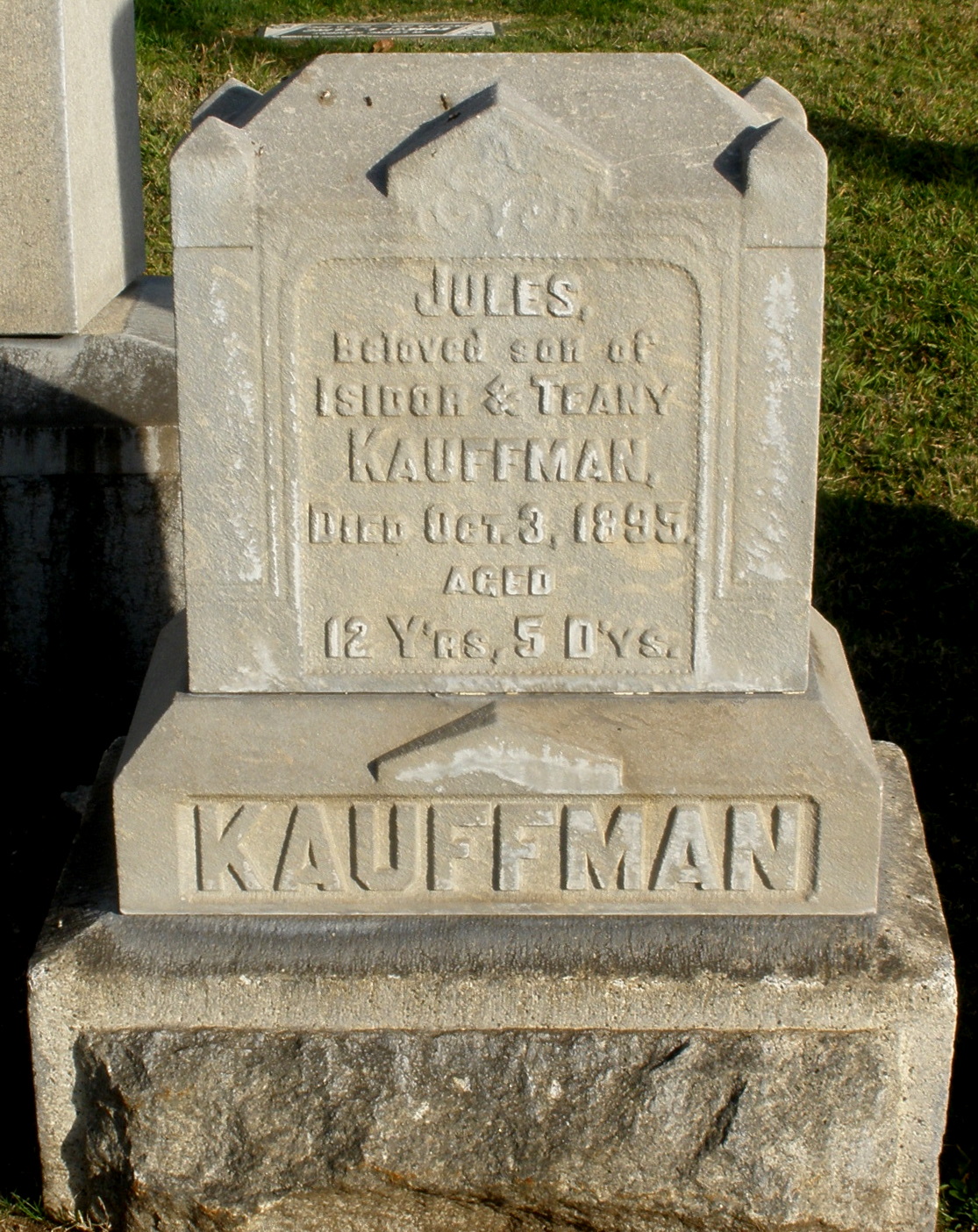 Grave Spotlight Joseph Kauffman