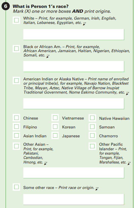 Race And Ethnicity Examples