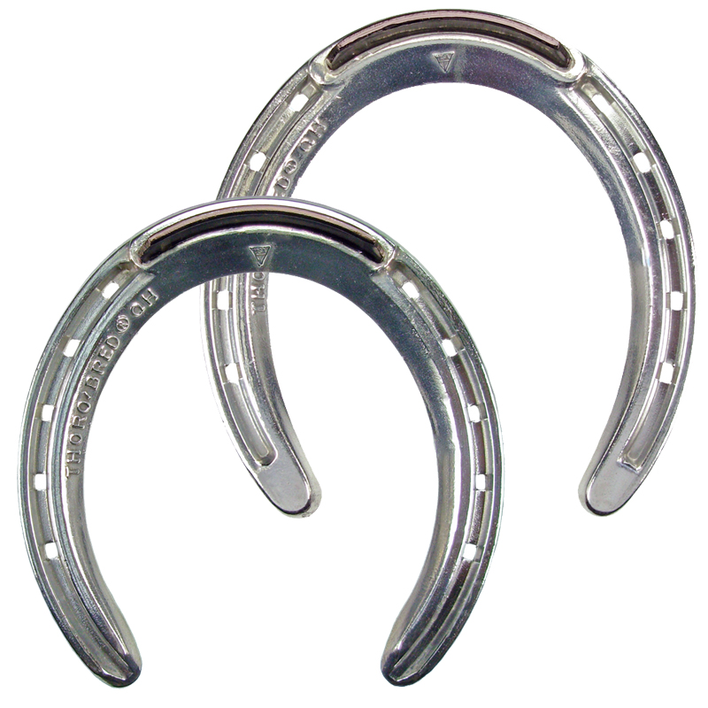 ThoroBred Quarter Horse Front & Hind Racing Plates, Size 7