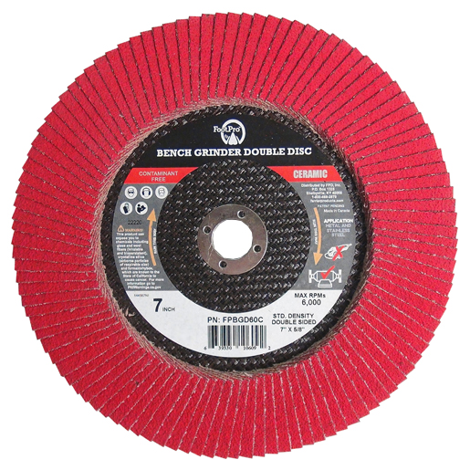 40 Grit FootPro Double Sided Bench Grinders Disc