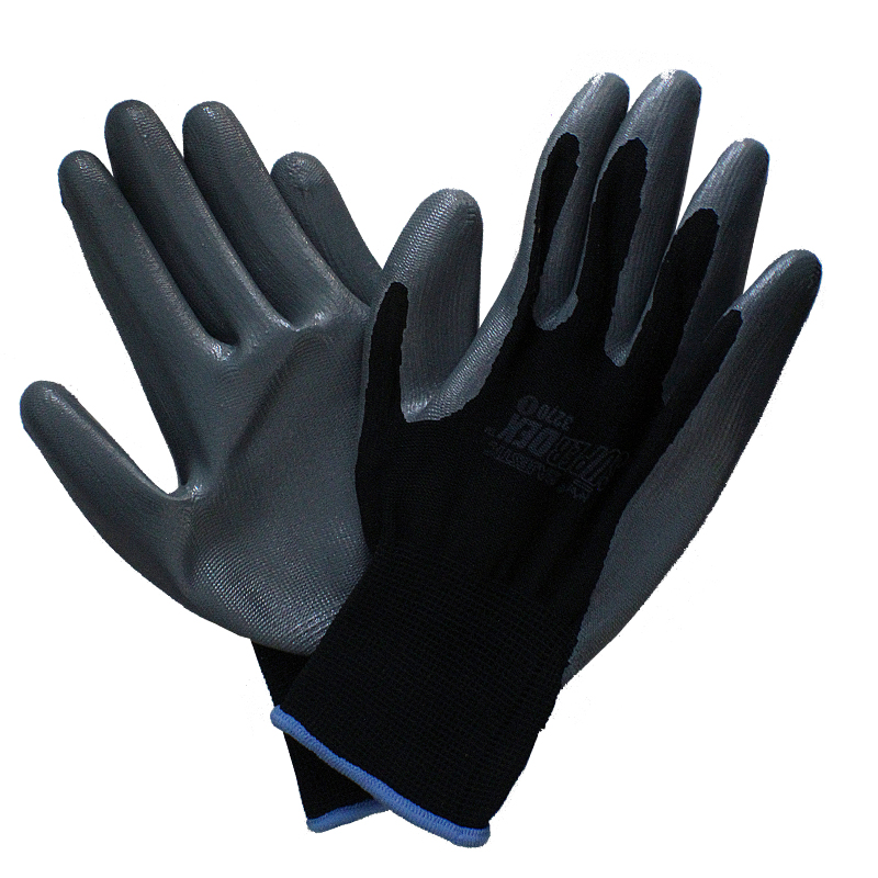 Large Nitrile Palm Coated Gloves