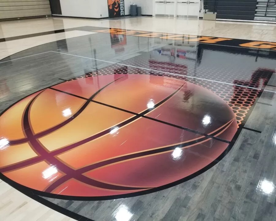 GameTime Vinyl Gym Floor Graphics Centaur Products