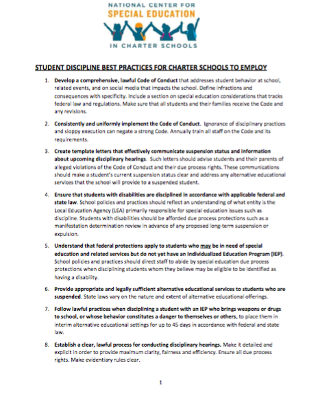 Student Discipline Best Practices for Charter Schools to Employ 