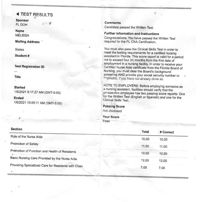 Central Florida CNA Test Prep